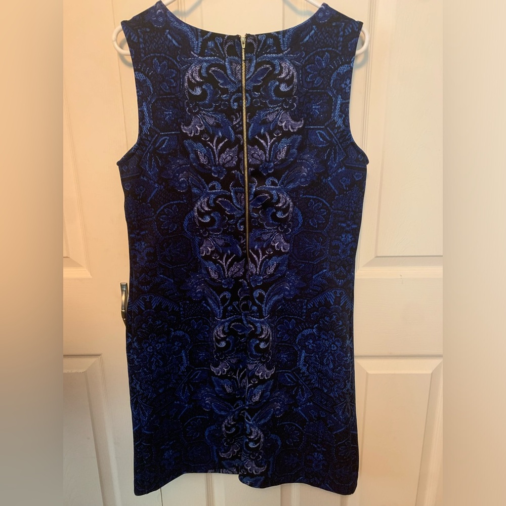 Gently Used Worthington Blue & Purple Dress